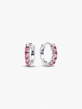 Pandora Pink Huggie Earrings